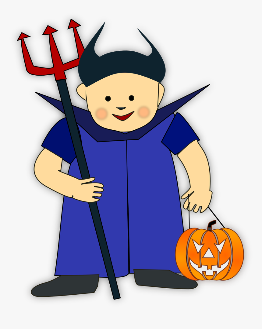 Costume Halloween Devil Free Photo - Halloween Costume Clipart Png, Transparent Png
