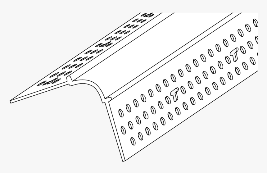 10mm Step A Bull Corner Bead Trim-tex - Monochrome, HD Png Download