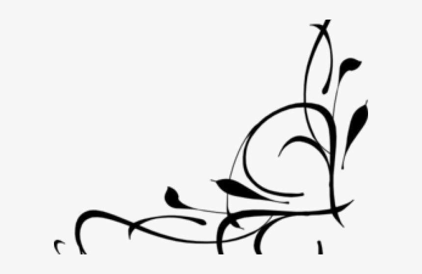 Swirls Clipart Border - Transparent Swirl Design Png, Png Download