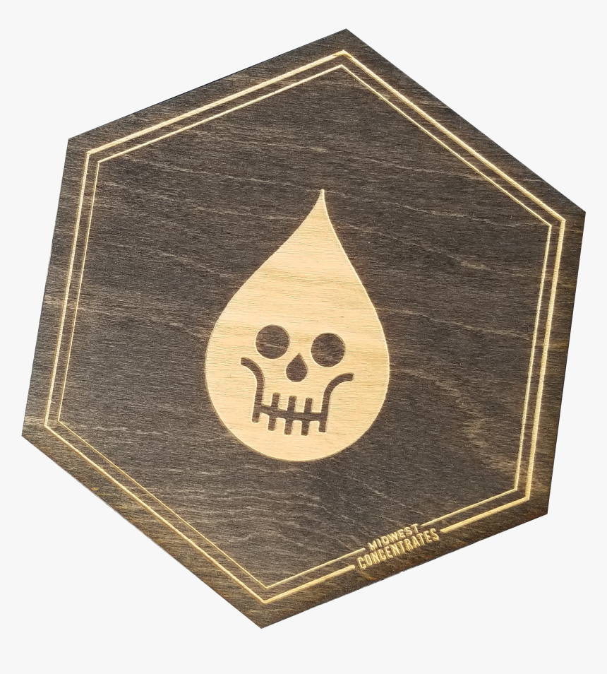 Wooden Dab Rig Coaster Bases - Emblem, HD Png Download