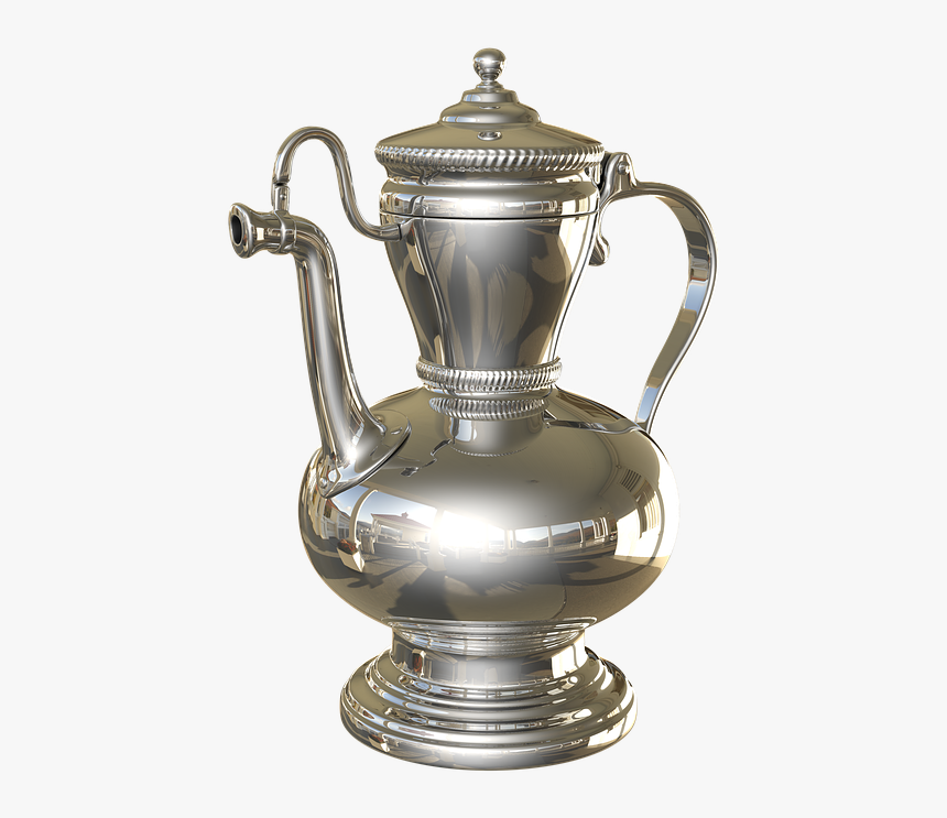 Vintage Oriental Pitcher, Chrome, Antique - Imagens De Jarras Cromadas, HD Png Download