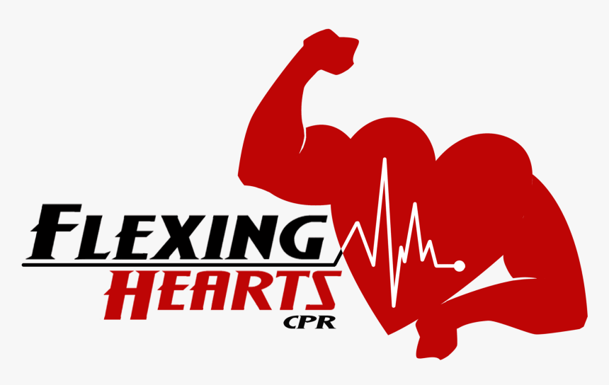 Flexing Hearts Cpr - Graphic Design, HD Png Download