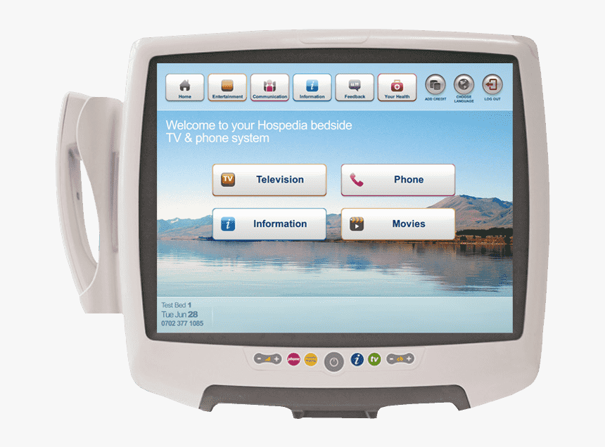 Hospital Tv On Bedside, HD Png Download