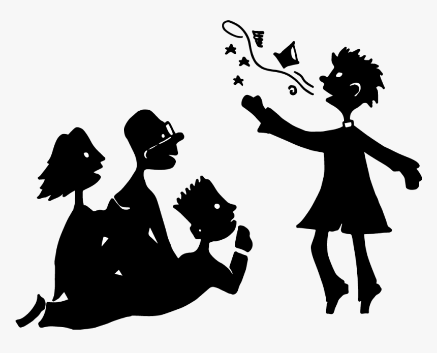 Story Telling Silhouette Png, Transparent Png