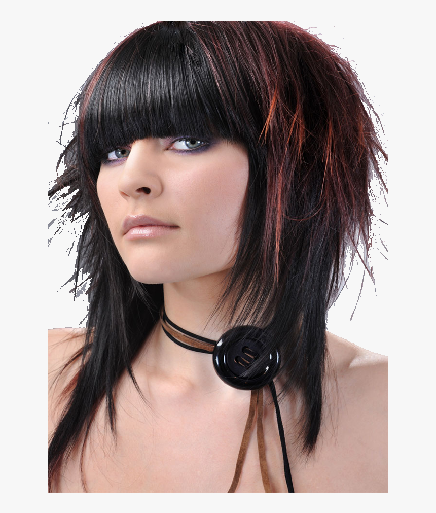Transparent Mullet Hair Png - Peinados De Rockeras Mujeres, Png Download