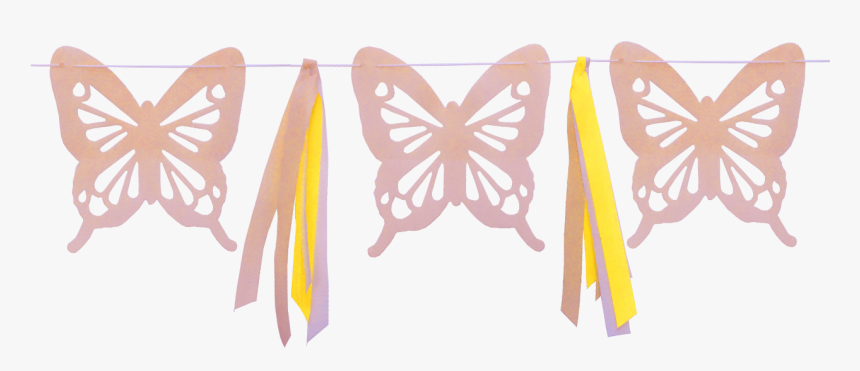 Mariposa Gigante Nude Con Cintas - Butterfly, HD Png Download