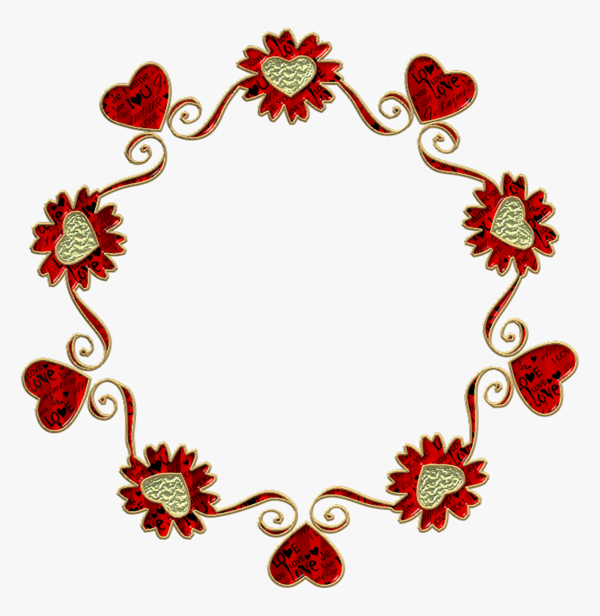 Marco Decorativo Con Flores Tonos Ocres Clipart , Png - Marco Decorativo Flores Png, Transparent Png