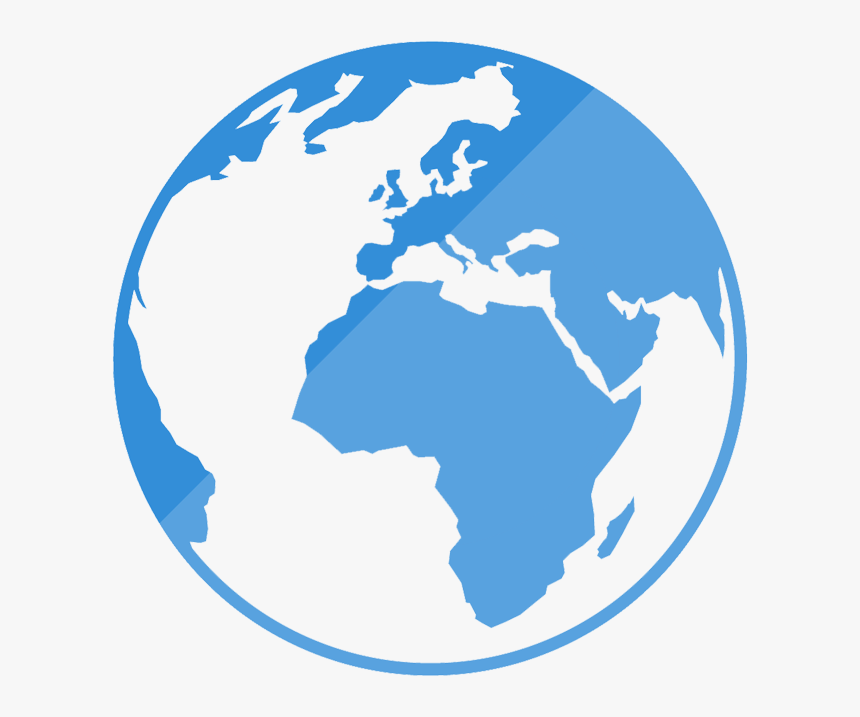 Black And White Globe Africa, HD Png Download