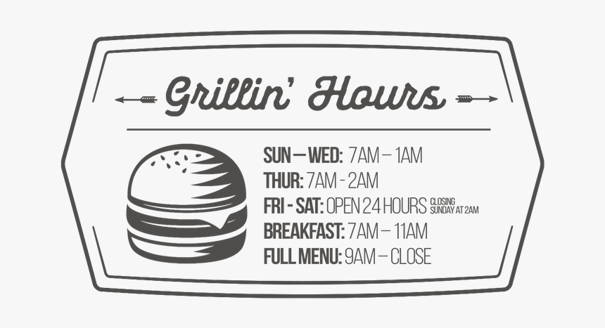 Grillinhours - Line Art, HD Png Download