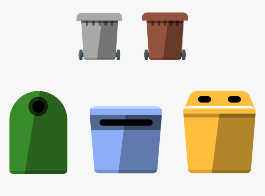 Los Contenedores De Reciclaje - Containers Reciclaje, HD Png Download
