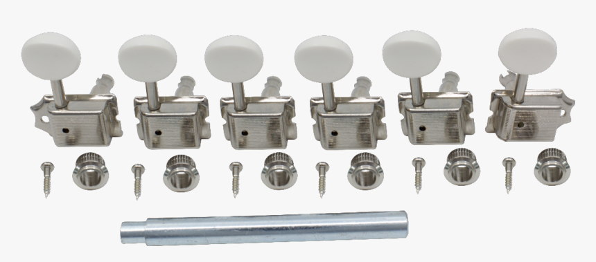 Gotoh, Vintage Plastic Oval Knob, Nickel, 6 In Line - Machine, HD Png Download