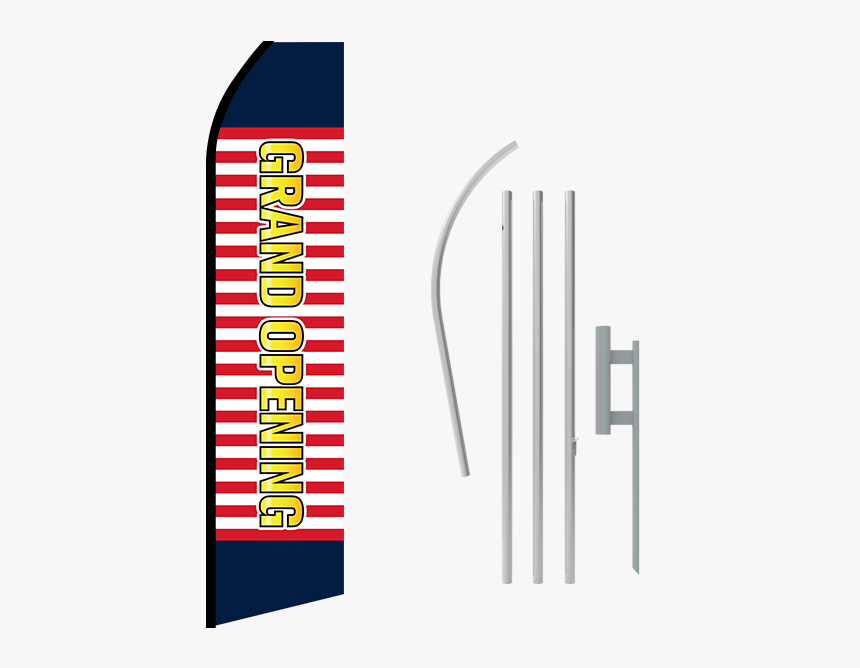 16ft Grand Opening Stock Swooper Flag With Ground Stake - Graphic Design, HD Png Download