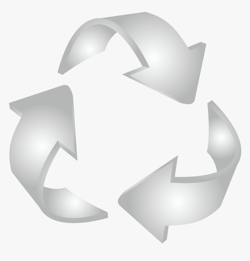 Icono De Reciclaje Blanco Png, Transparent Png - Emblem, Png Download