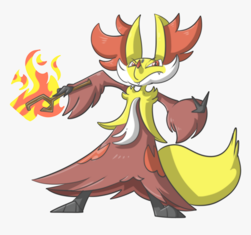 Delphox , Png Download - Cartoon, Transparent Png