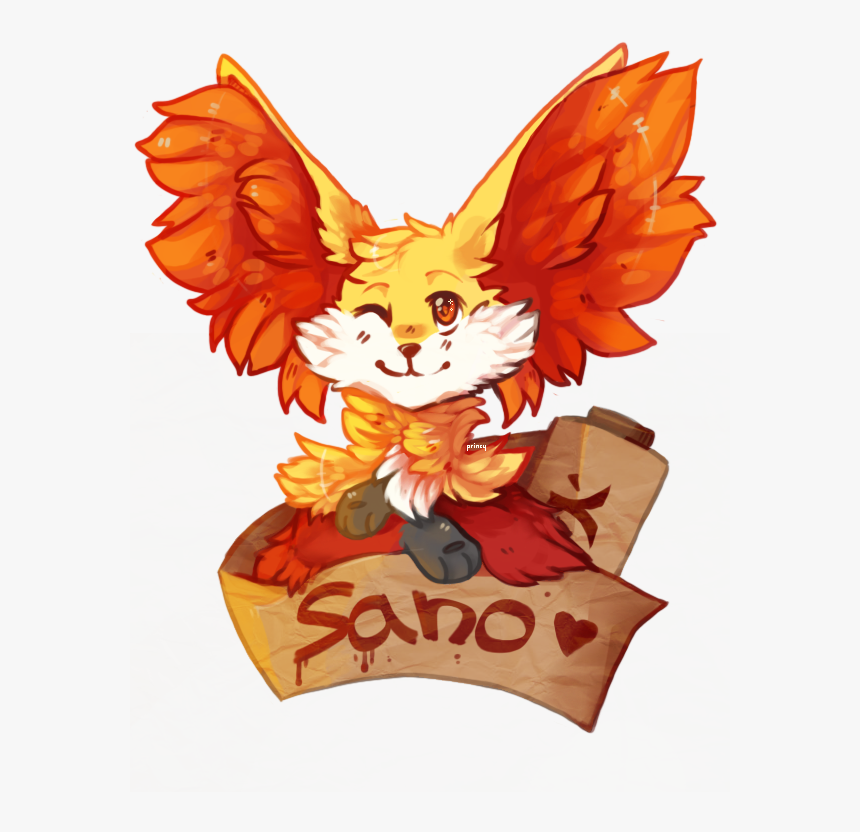 Sano The Delphox [re-draw] - Cartoon, HD Png Download