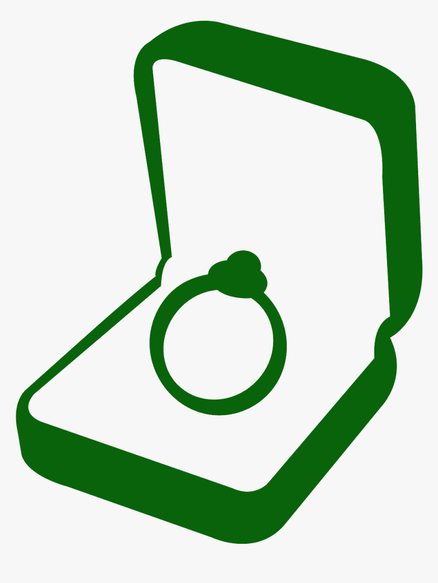 Anel De Noivado Silhueta Png, Transparent Png