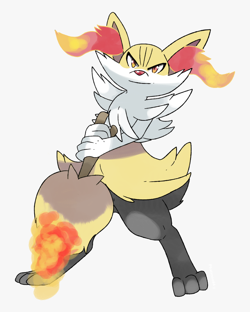 Pokémon X And Y Yellow Mammal Vertebrate Fictional - Pokemon Braixen Macho, HD Png Download