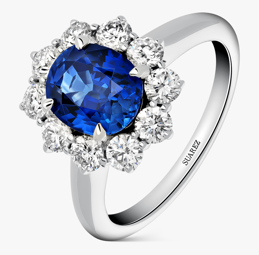 Boda Año Este Anillo De Tendencia Azulla Reina Condal - Diamond, HD Png Download