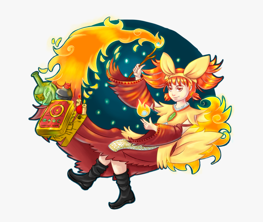 Delphox Kawaii Recuperado 218945 - Illustration, HD Png Download