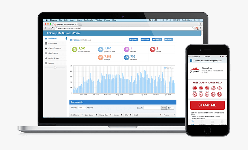 Stamp Me Loyalty App - Mobile Phone, HD Png Download