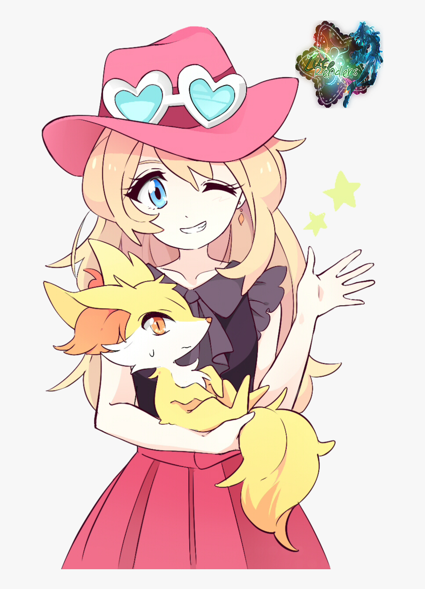 Transparent Fennekin Png - Serena And Fennekin Png, Png Download