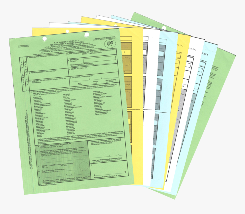 Ata Carnet Form, HD Png Download