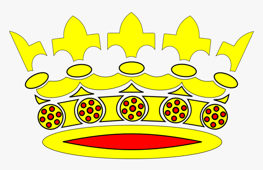Crowns, Golden, Yellow, Red, Designs, Patterns, Royal - Crown Clip Art, HD Png Download