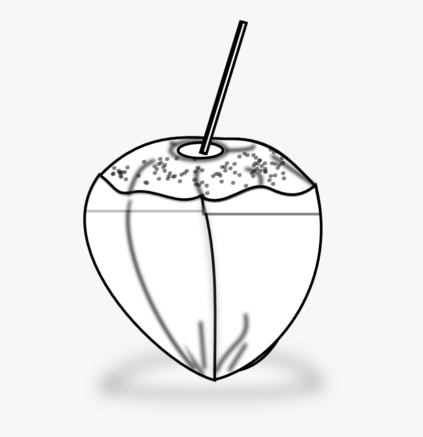 Coconut Black & White Png, Transparent Png