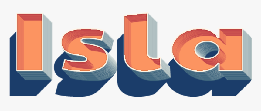 Isla 3d Letter Png Name - Name Daniel In 3d, Transparent Png