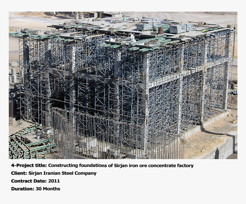 4-constructing Foundations Of Sirjan Iron Ore Concentrate - Construction, HD Png Download