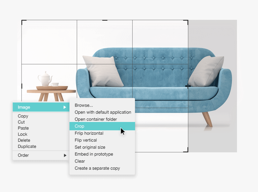 Drag And Drop Wireframe Design Software - Furniture, HD Png Download