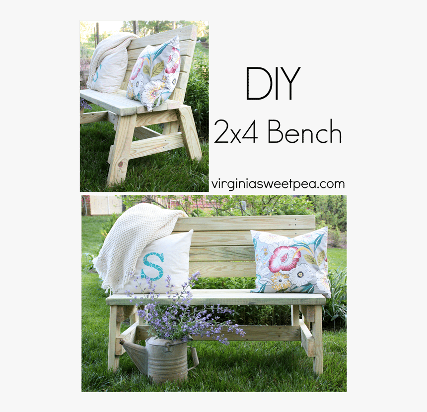 Learn How To Make An Easy And Comfortable Diy Bench - Coffee Table, HD Png Download