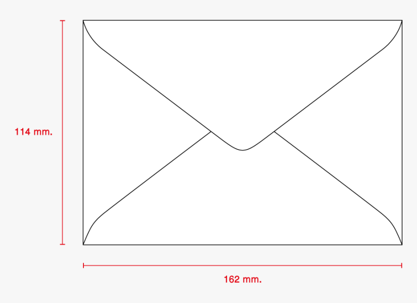 White Post-standard Envelope C6/125 - ขนาด ซอง จดหมาย สี ขาว, HD Png Download