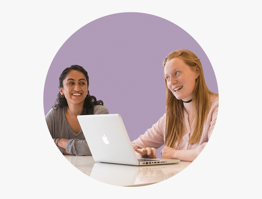 Smiling A-level Chemistry Tutor Working With Female - Sitting, HD Png Download