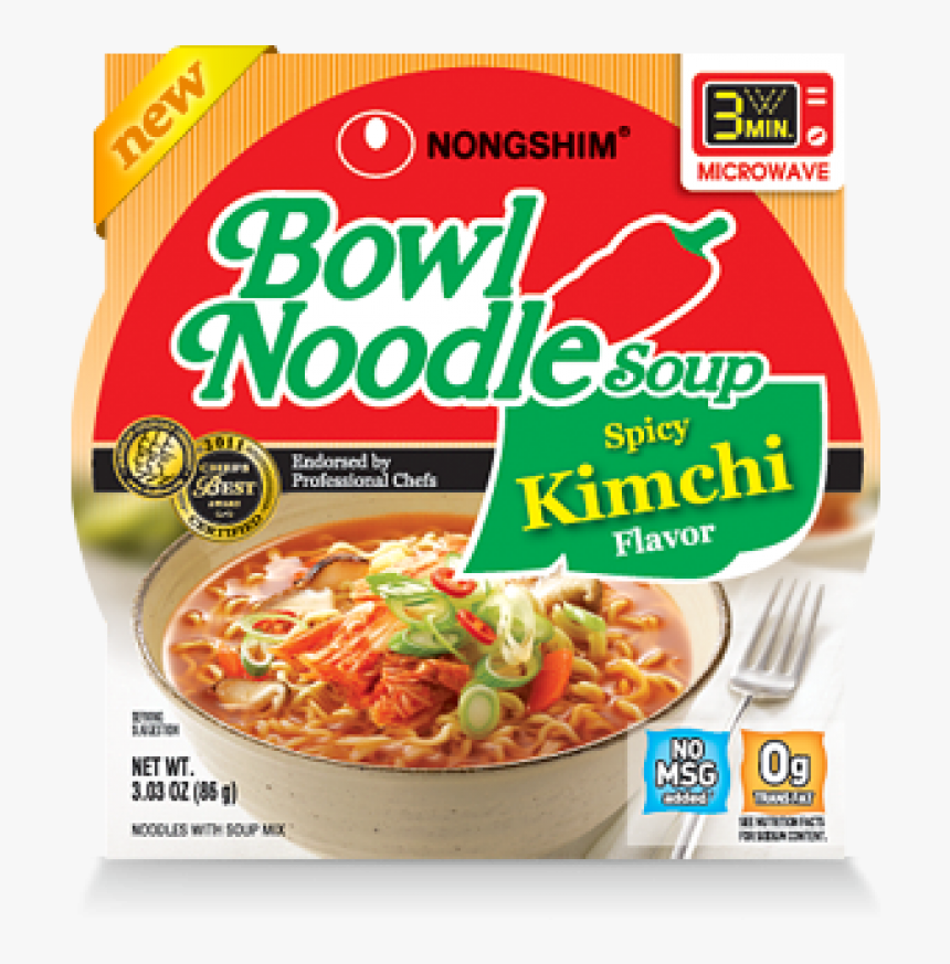 Bowl Noodle Spicy Kimchi, HD Png Download