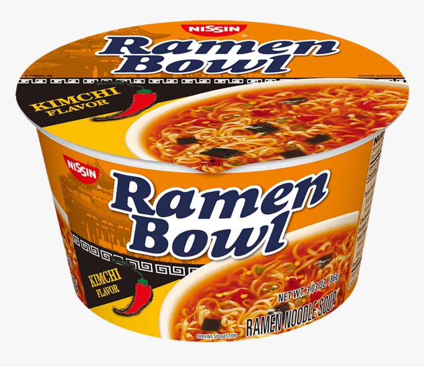 Nissin Ramen Bowl Kimchi Flavor , Png Download - Microwavable Ramen, Transparent Png