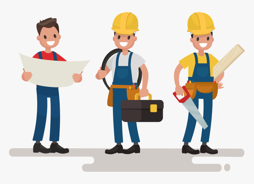 Transparent Construction Worker Png - Painter Plumber Carpenter Icon, Png Download