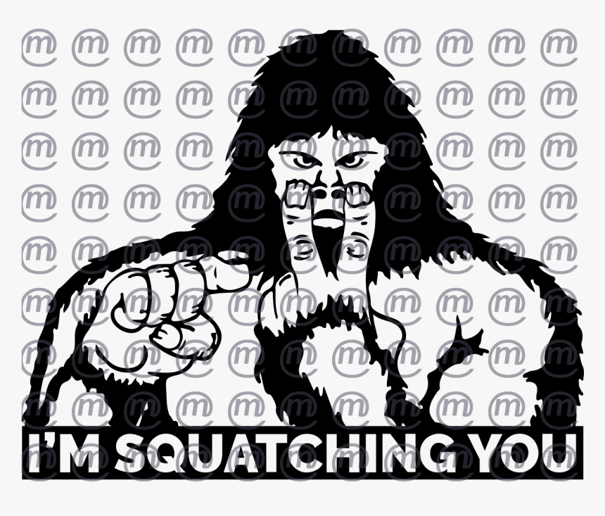 Squatching - Svg Graphic - Illustration, HD Png Download