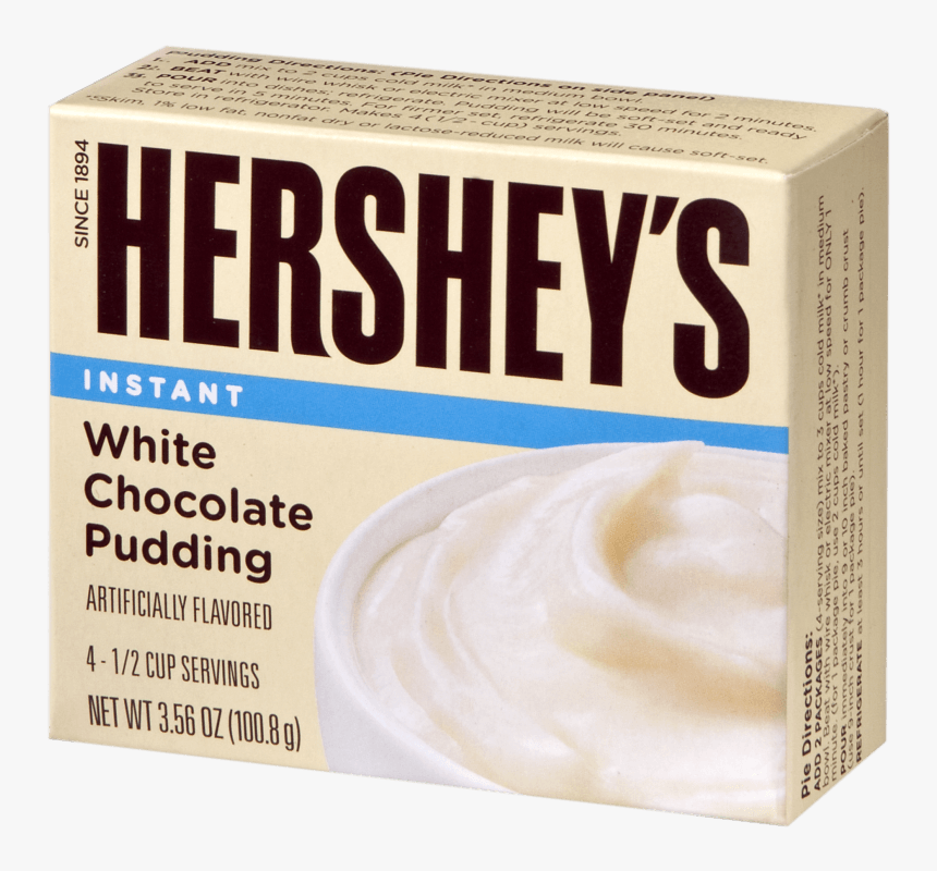 Hershey’s White Chocolate Pudding - Whipped Cream, HD Png Download