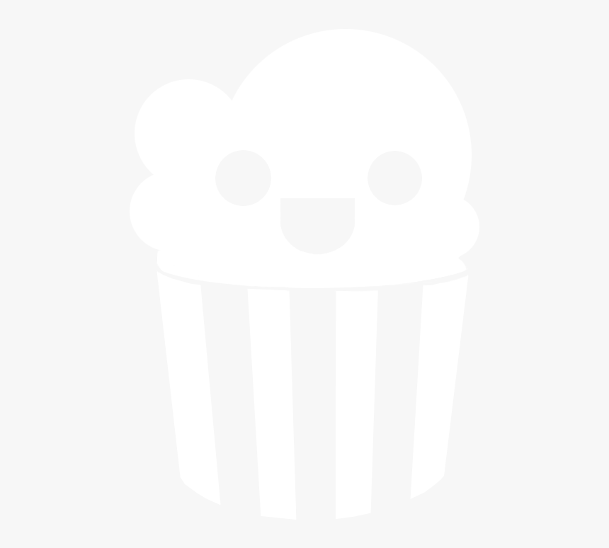 Transparent Popcorn Kernel Clipart Black And White - Popcorn Time Logo White Png, Png Download