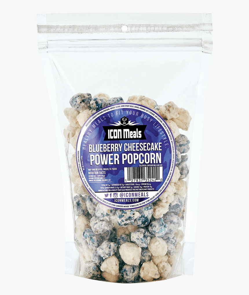 Icon Meals Protein Popcorn Popcorn 240g / Dark Chocolate - Blueberry, HD Png Download