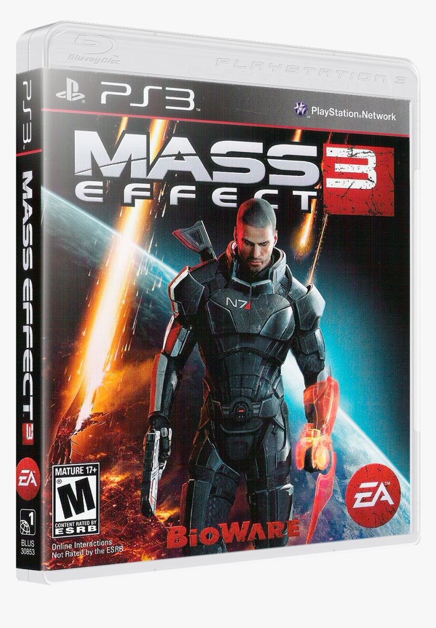 Mass Effect 3 Ps3 Cover, HD Png Download