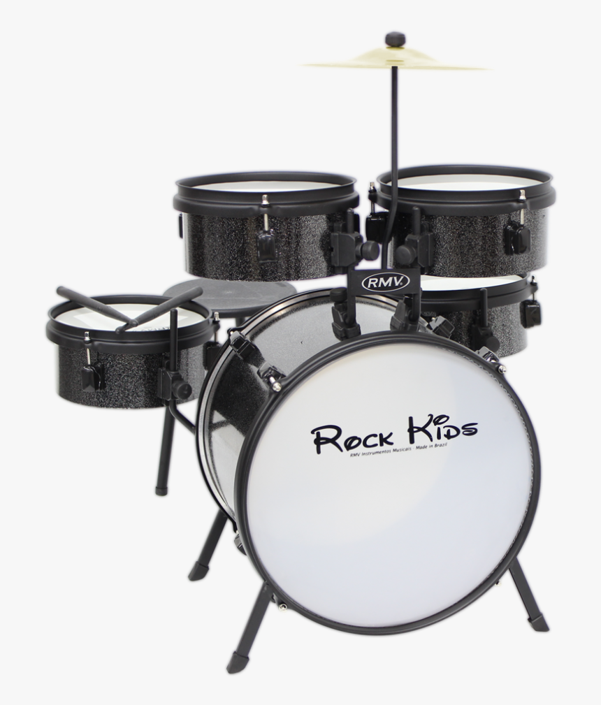 Bateria Infantil Rmv Preta , Png Download - Rock In Roll Bateria Png, Transparent Png