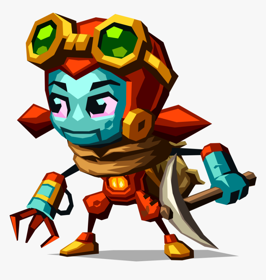 Steamworld Dig 2 Dorothy With Pickaxe - Steamworld Dig 2 Character, HD Png Download