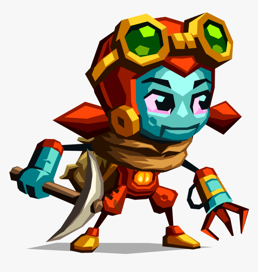 Steamworld Dig 2 Dorothy With Pickaxe - Steamworld Dig 2 Main Character, HD Png Download