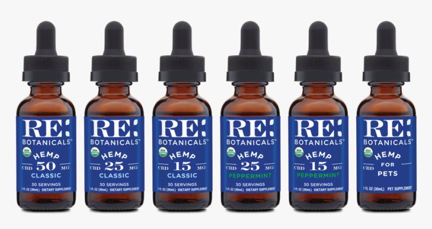 Usda Certified Organic Hemp Cbd - Re Botanicals, HD Png Download