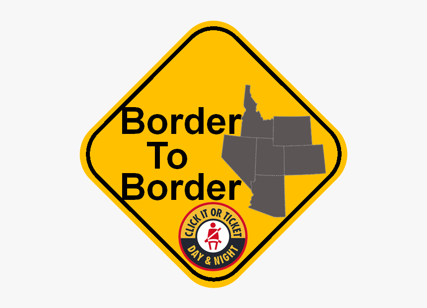 Road Sign Showing Outlines Of Utah And It S 5 Neighboring - Pavement Ends Sign, HD Png Download