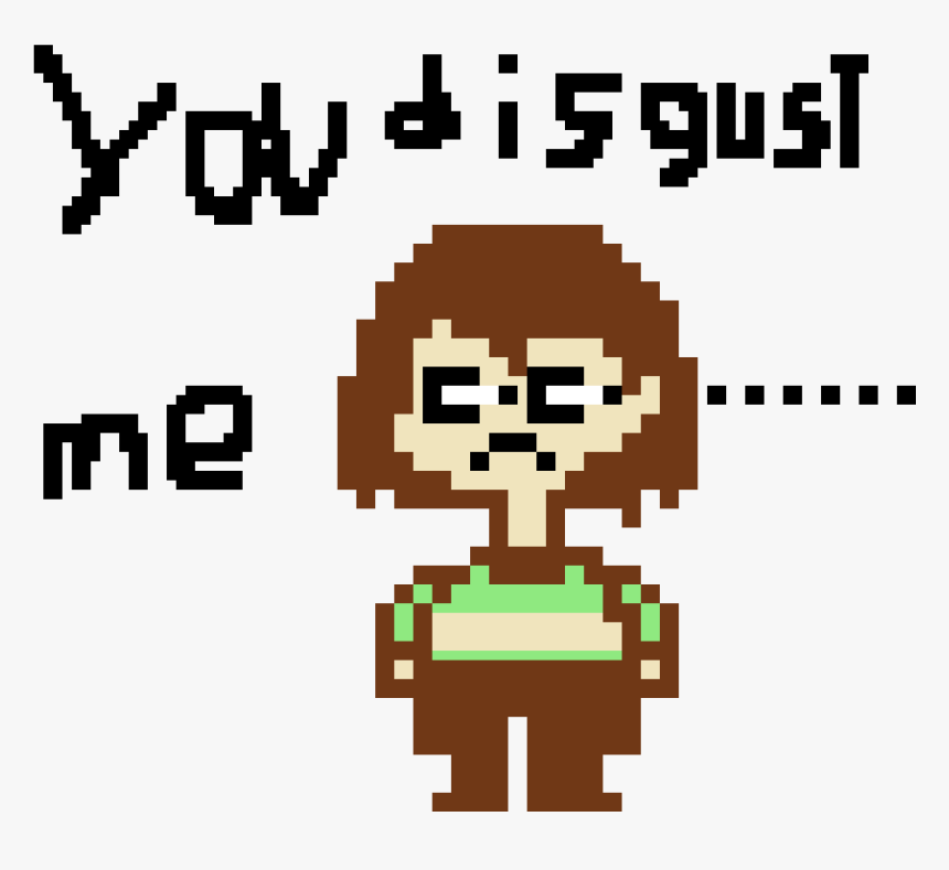 Transparent Disgust Png - Chara Undertale Pixel Art, Png Download