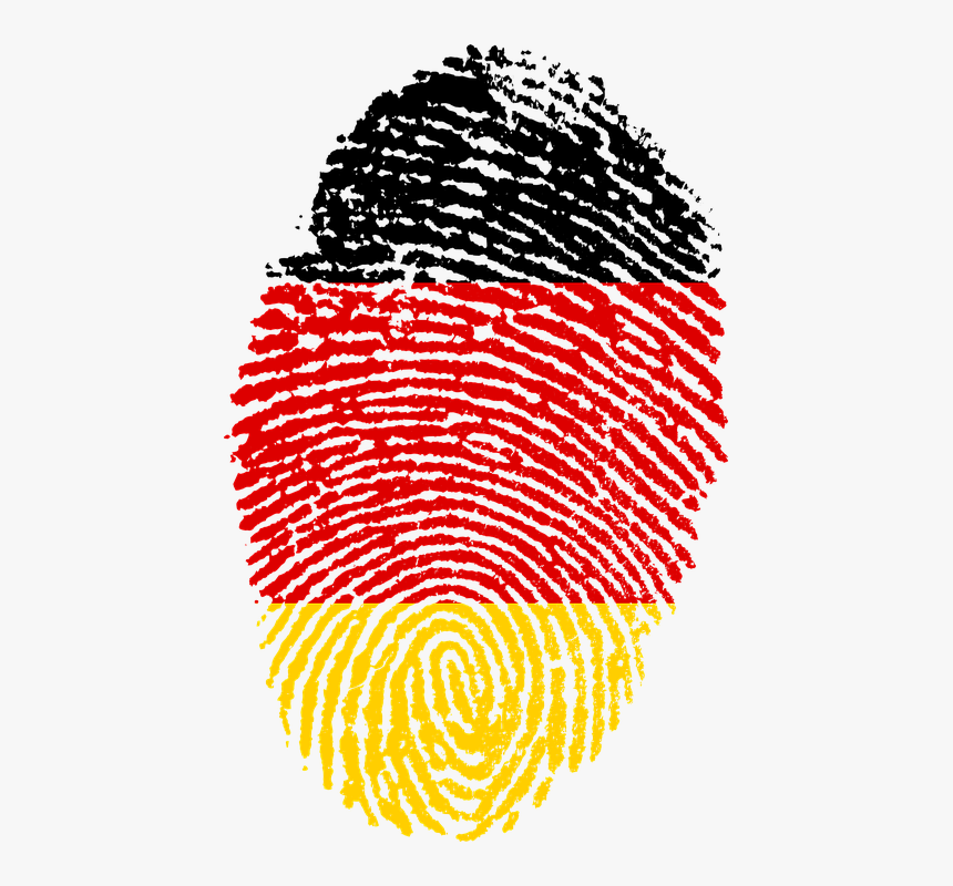 German Flag Fingerprint, HD Png Download