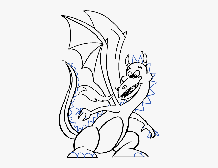 Dragon Clip Art To Draw, HD Png Download